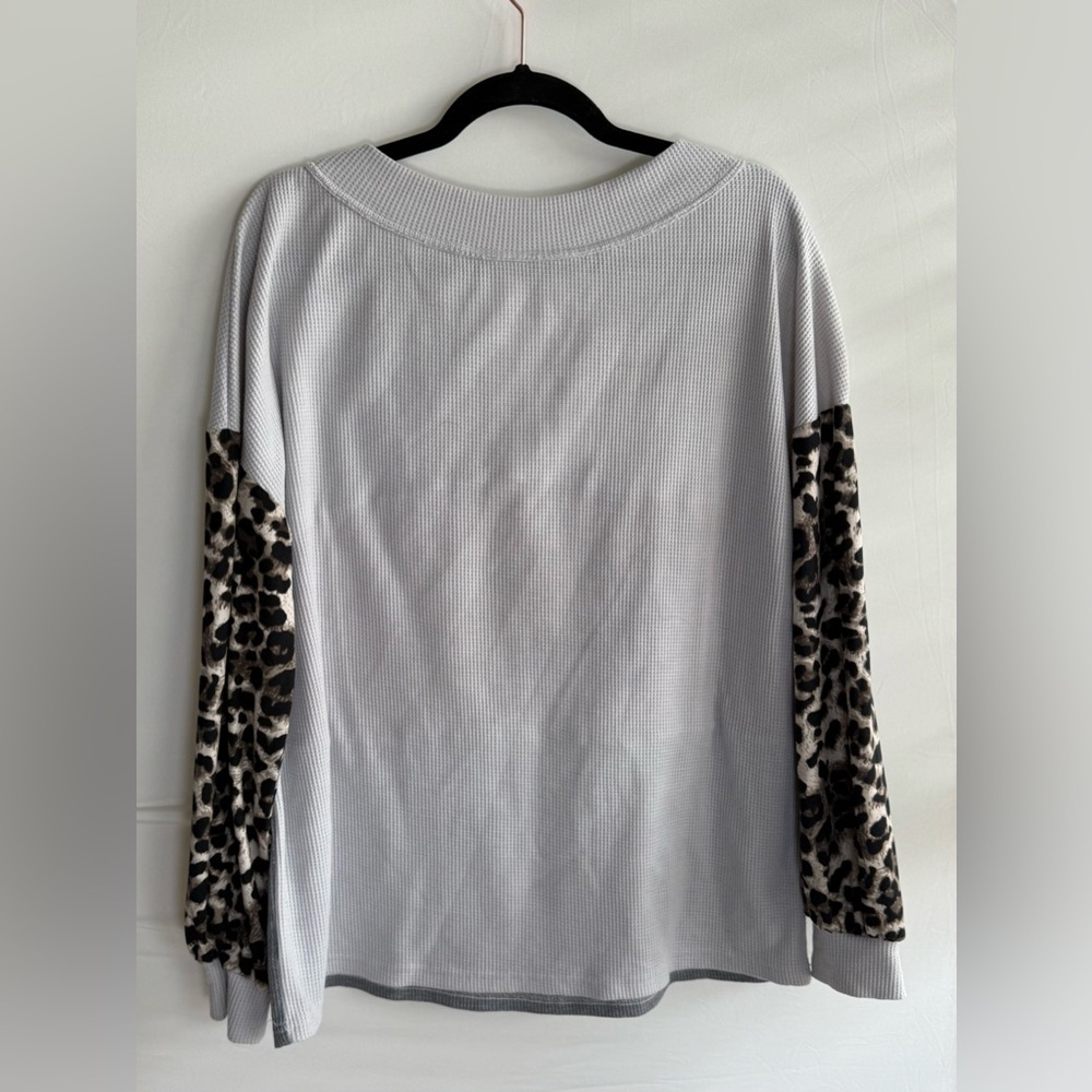 Unbranded boutique waffle color block long sleeve • Women’s XL - Picture 3 of 5